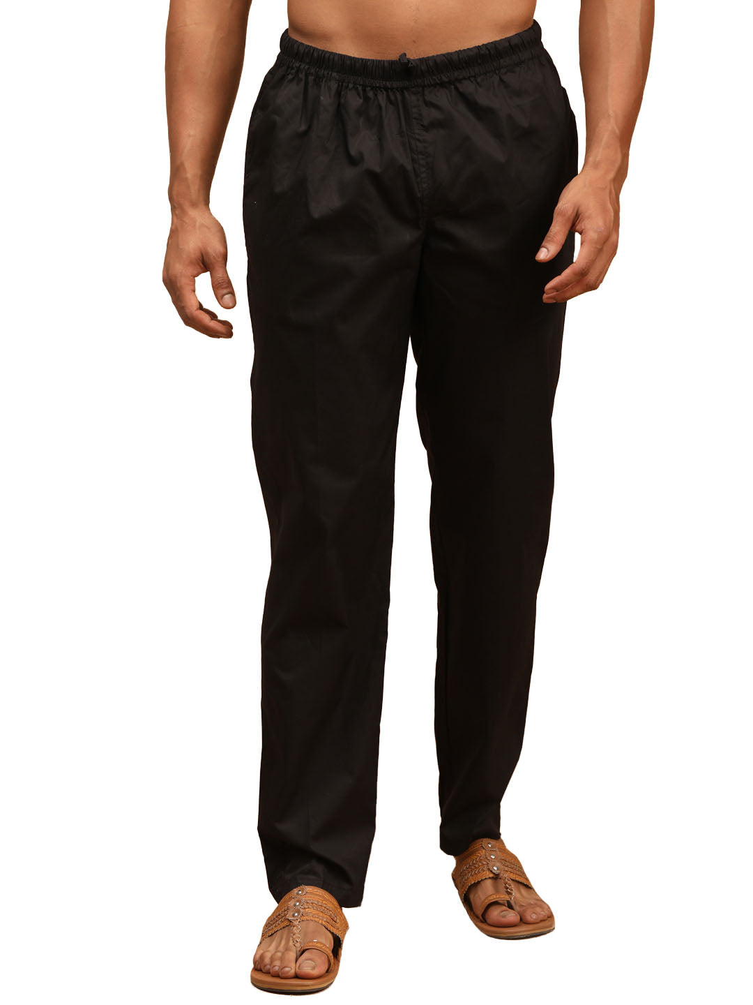 Men's Black Cotton Pant Style Pyjama