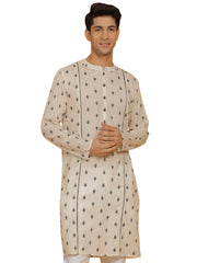 Men's Cream Cotton Kurta