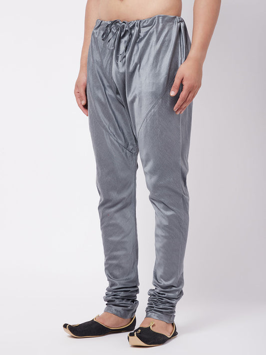 Men's Grey Viscose Blend Pyjama