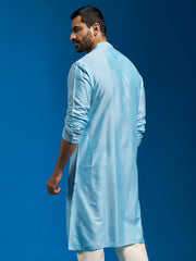 Men's Aqua Viscose Kurta