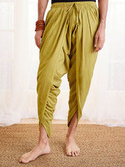 Men's Green Cotton Dhoti