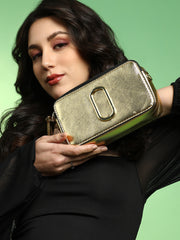 Women's The Block Box Sling Bag - Metallic Gold