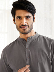 Men's Mud Cotton Kurta Pyjama Set