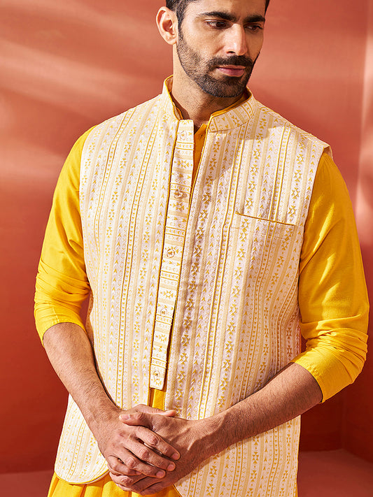 Men's Yellow - Nehru Jacket