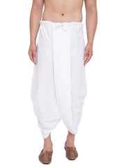 Men's White Traditional Dhoti