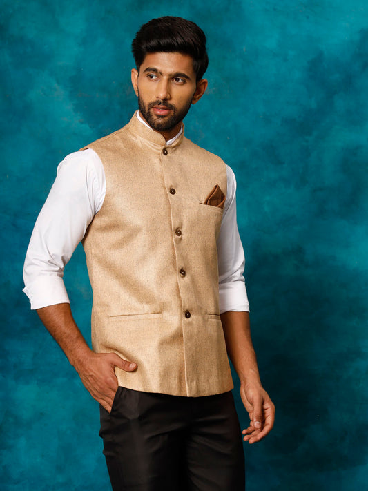 Men's Beige - Nehru Jacket