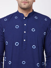 Men's Blue Pure Cotton Kurta