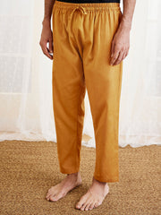 Men's Dusty Saffron Cotton Pyjama