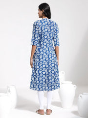 Women's Blue Kurta Set