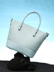 Women's The Basket Hand Bag - Icy Blue