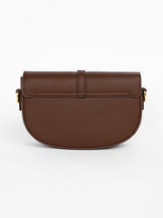 Women's The Tang-Buckle Shoulder Bag - Coffee Brown