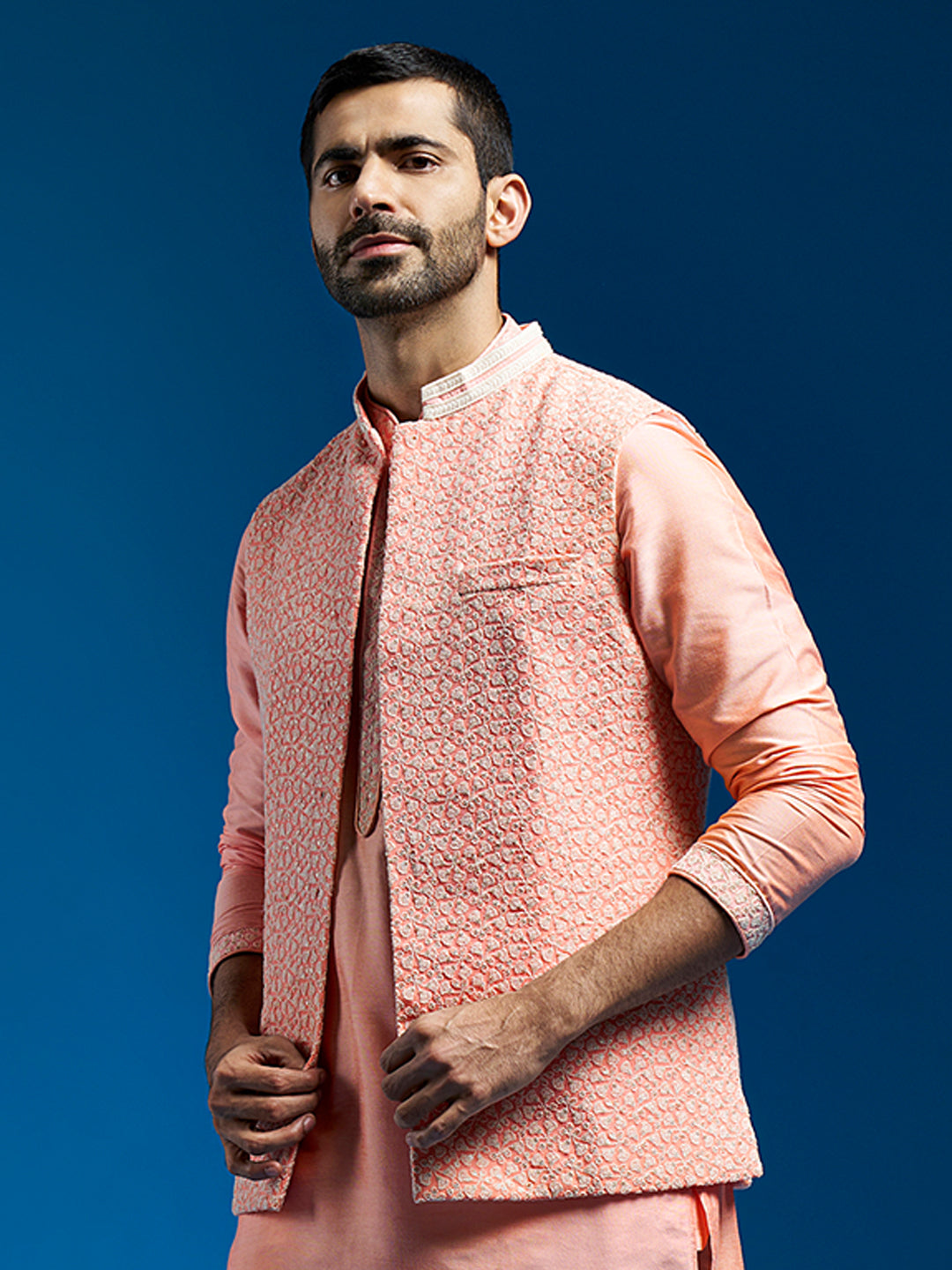 Men's Pink - Nehru Jacket