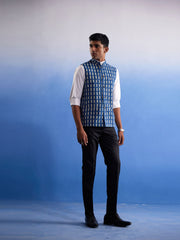 Men's Indigo Blue - Nehru Jacket