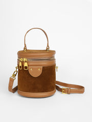 Women's The Velvet Bucket Bag - Chocolate Brown