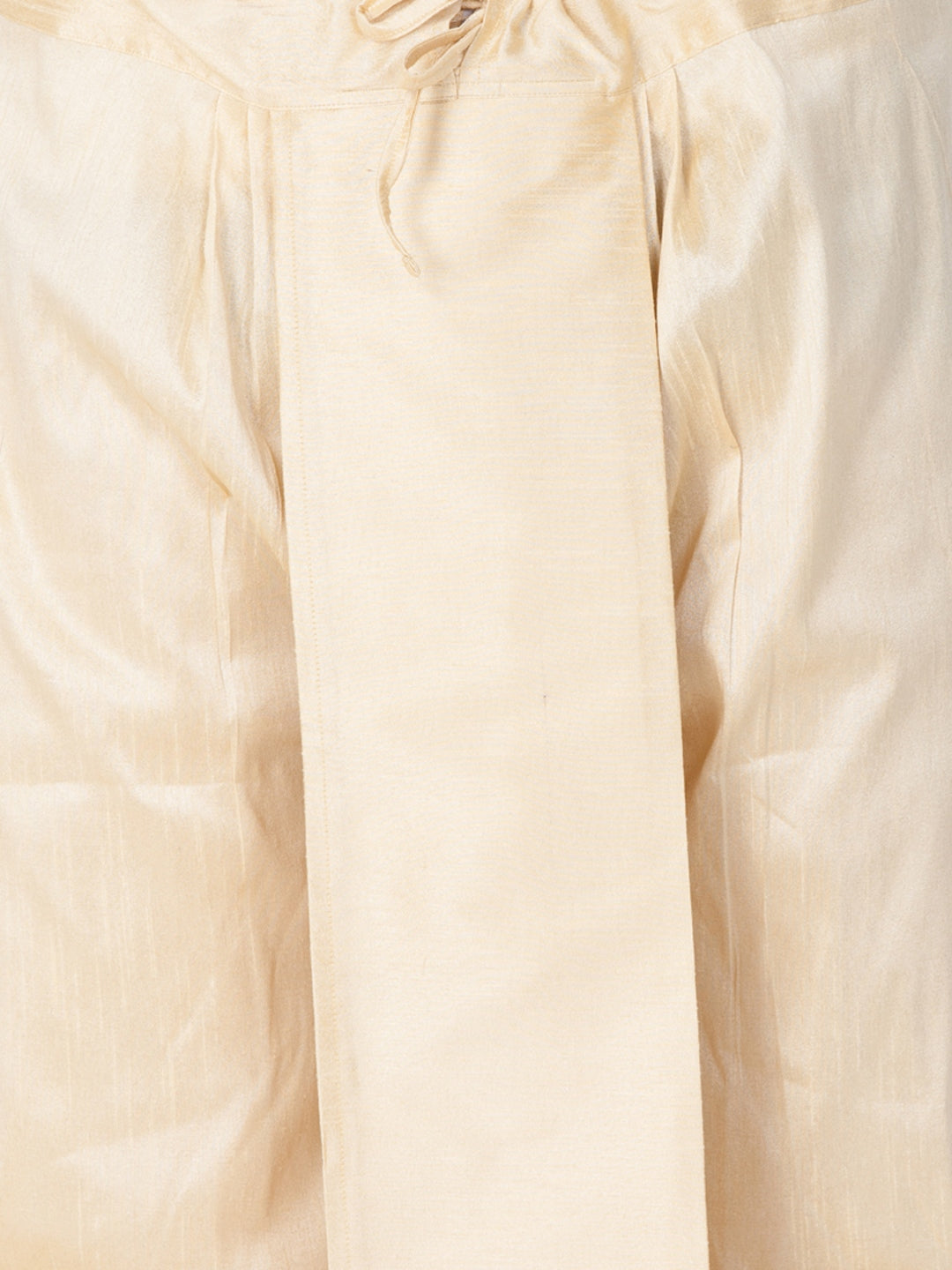 Men's Gold Silk Blend Dhoti