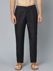 Men's Black Viscose Pant Style Pyjama