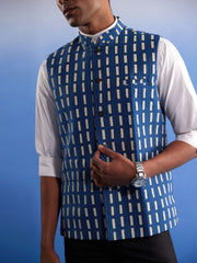 Men's Indigo Blue - Nehru Jacket