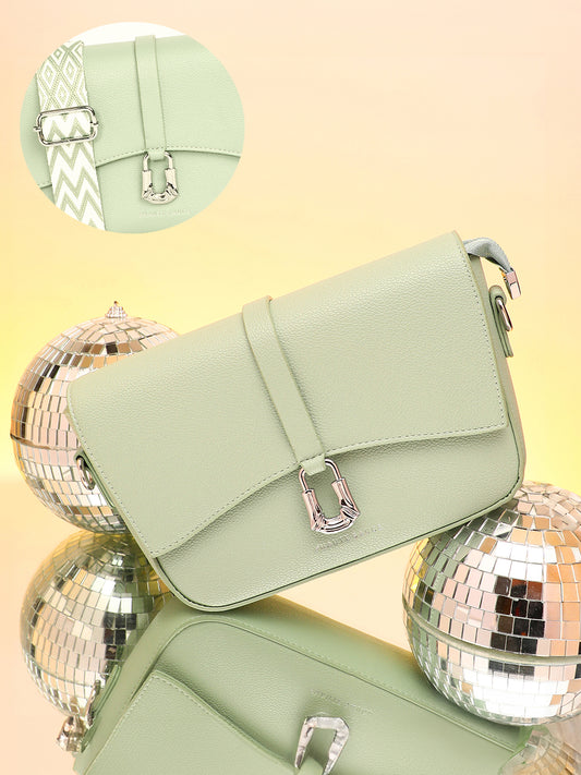 Women's The Hanging Buckle Sling Bag - Pistachio Green