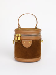 Women's The Velvet Bucket Bag - Chocolate Brown