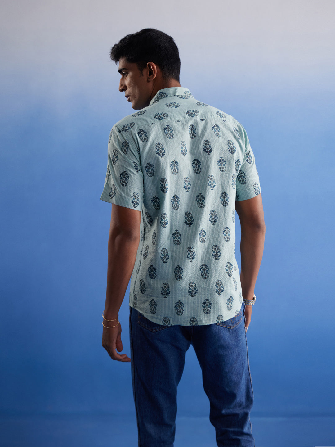 Men's Mehandi Cotton Shirt