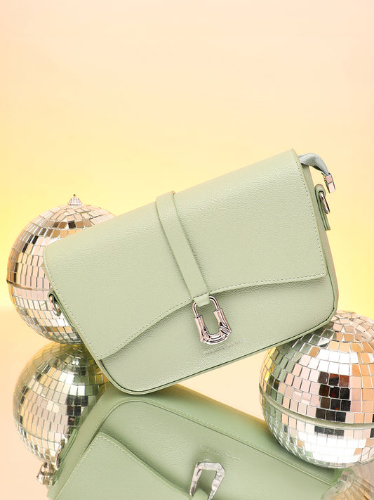 Women's The Hanging Buckle Sling Bag - Pistachio Green