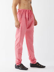 Men's Pink Silk Blend Pyjama