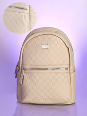 Women's The Checkered Curve Backpack - Ivory White