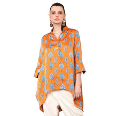 Eva Printed High Low Cut Tunic