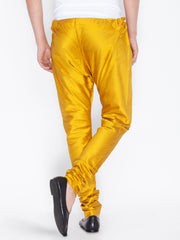 Men's Yellow Silk Blend Pyjama