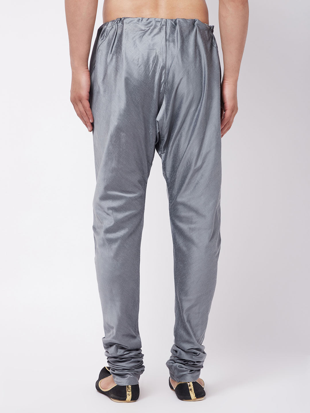 Men's Grey Viscose Blend Pyjama