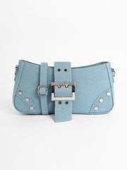 Women's The Denim Shoulder Bag - Light Blue