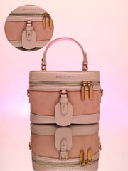 Women's The Velvet Oval Bucket Bag - Nude Pink