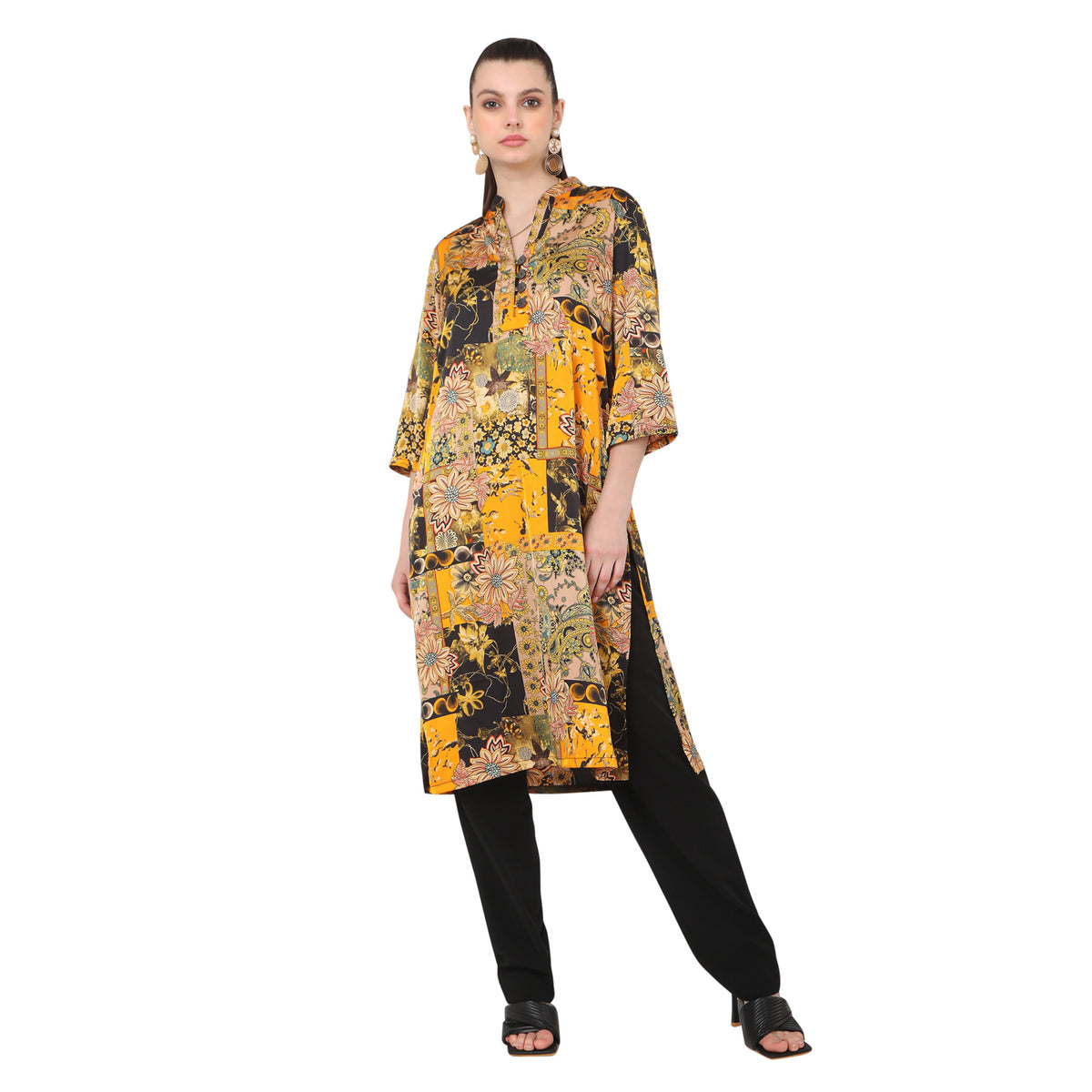 Myra Abstract Floral Printed Kurta