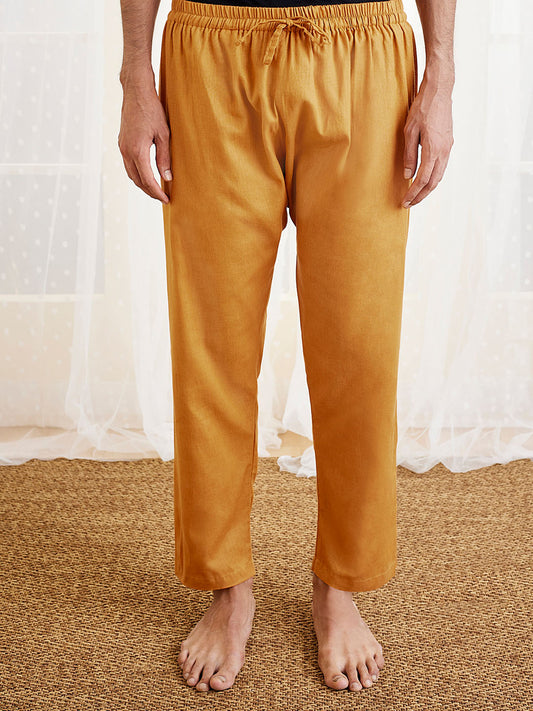 Men's Dusty Saffron Cotton Pyjama