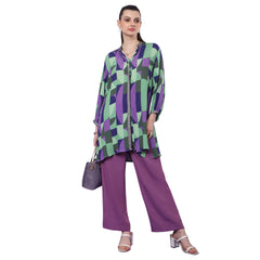 Amethyst Geometric Printed Tunic