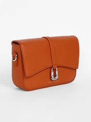 Women's The Hanging Buckle Sling Bag - Terracotta Brown