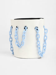 Women's The Block-A-Chain Bucket Bag - Daisy White