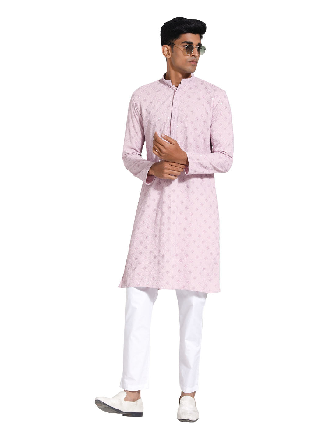 Men's Onion Rayon Kurta And Pyjama Set