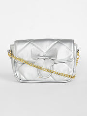 Women's The Quilted Butterfly Shoulder Bag - Chalice Silver