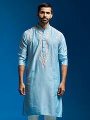 Men's Aqua Viscose Kurta