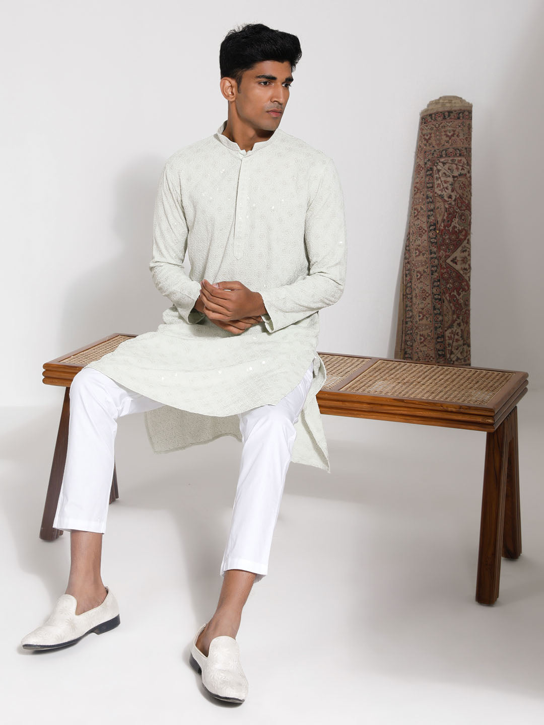 Men's Pista Rayon Kurta