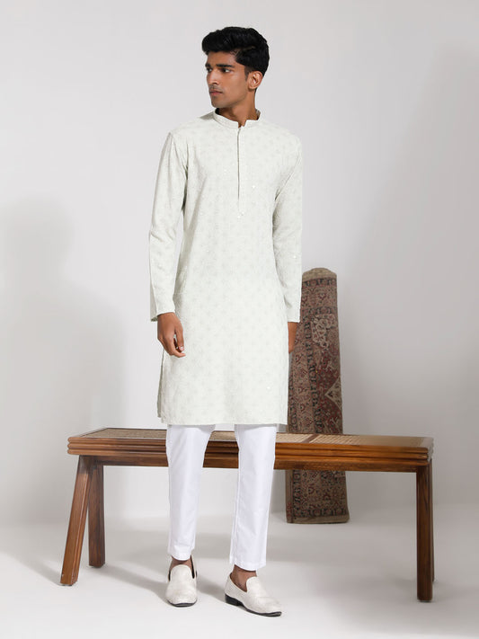 Men's Pista Rayon Kurta And Pyjama Set