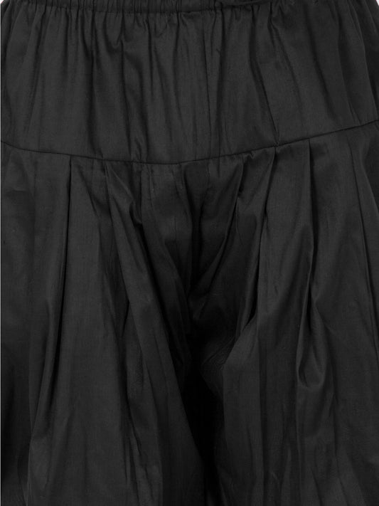 Men's Black Cotton Blend Dhoti