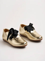 Shoetopia Smart Casual Golden Sneakers For Women & Girls