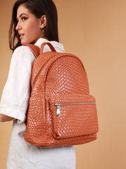 Women's The Weave Curve Backpack - Sienna Brown