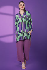 Amethyst Geometric Printed Tunic