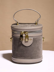 Women's The Velvet Bucket Bag - Ash Grey