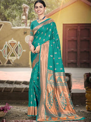 Silk Woven Work Festival Tassle Saree