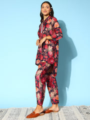 Indo Era Women Floral Printed Co-Ords Set