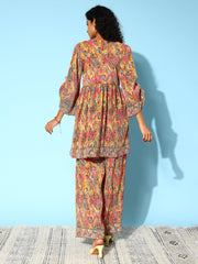 Indo Era Women Floral Printed Co-Ords Set